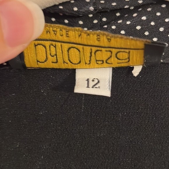 Baronesa Black White Mixed Print Open Front Layering Cardigan Women’s Size 12 - Picture 6 of 6